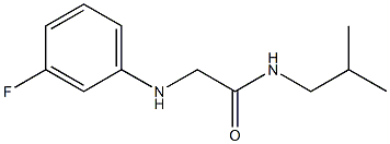 2-[(3-fluorophenyl)amino]-N-(2-methylpropyl)acetamide Structure