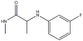 2-[(3-fluorophenyl)amino]-N-methylpropanamide Structure