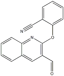 2-[(3-formylquinolin-2-yl)oxy]benzonitrile 구조식 이미지