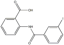 2-[(3-iodobenzene)amido]benzoic acid Structure