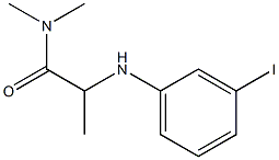 2-[(3-iodophenyl)amino]-N,N-dimethylpropanamide 구조식 이미지