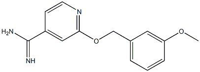 2-[(3-methoxybenzyl)oxy]pyridine-4-carboximidamide Structure