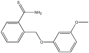 2-[(3-methoxyphenoxy)methyl]benzenecarbothioamide 구조식 이미지