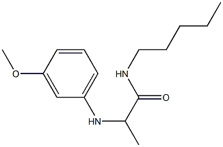 2-[(3-methoxyphenyl)amino]-N-pentylpropanamide 구조식 이미지