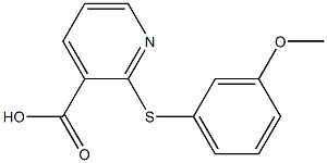 2-[(3-methoxyphenyl)sulfanyl]pyridine-3-carboxylic acid Structure