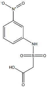 2-[(3-nitrophenyl)sulfamoyl]acetic acid 구조식 이미지