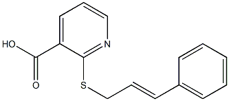 2-[(3-phenylprop-2-en-1-yl)sulfanyl]pyridine-3-carboxylic acid 구조식 이미지