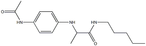 2-[(4-acetamidophenyl)amino]-N-pentylpropanamide 구조식 이미지