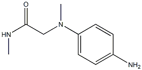 2-[(4-aminophenyl)(methyl)amino]-N-methylacetamide 구조식 이미지