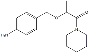 2-[(4-aminophenyl)methoxy]-1-(piperidin-1-yl)propan-1-one 구조식 이미지