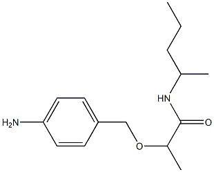 2-[(4-aminophenyl)methoxy]-N-(pentan-2-yl)propanamide Structure