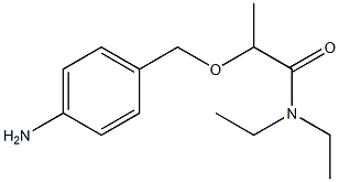 2-[(4-aminophenyl)methoxy]-N,N-diethylpropanamide 구조식 이미지