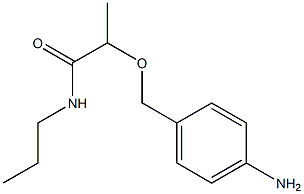 2-[(4-aminophenyl)methoxy]-N-propylpropanamide 구조식 이미지