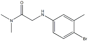 2-[(4-bromo-3-methylphenyl)amino]-N,N-dimethylacetamide Structure
