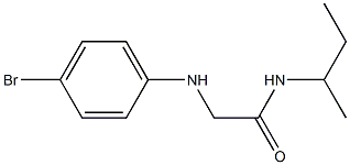 2-[(4-bromophenyl)amino]-N-(butan-2-yl)acetamide Structure