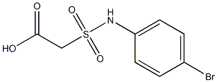 2-[(4-bromophenyl)sulfamoyl]acetic acid 구조식 이미지