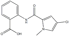 2-[(4-chloro-1-methyl-1H-pyrrole-2-)(methyl)amido]benzoic acid Structure