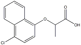 2-[(4-chloro-1-naphthyl)oxy]propanoic acid 구조식 이미지