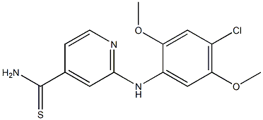 2-[(4-chloro-2,5-dimethoxyphenyl)amino]pyridine-4-carbothioamide Structure