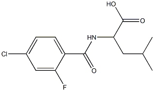 2-[(4-chloro-2-fluorophenyl)formamido]-4-methylpentanoic acid Structure