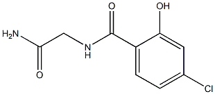 2-[(4-chloro-2-hydroxyphenyl)formamido]acetamide 구조식 이미지