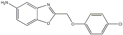 2-[(4-chlorophenoxy)methyl]-1,3-benzoxazol-5-amine Structure