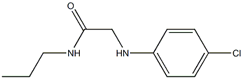 2-[(4-chlorophenyl)amino]-N-propylacetamide Structure