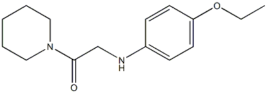 2-[(4-ethoxyphenyl)amino]-1-(piperidin-1-yl)ethan-1-one 구조식 이미지