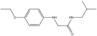 2-[(4-ethoxyphenyl)amino]-N-(2-methylpropyl)acetamide 구조식 이미지