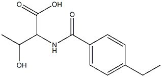 2-[(4-ethylbenzoyl)amino]-3-hydroxybutanoic acid Structure