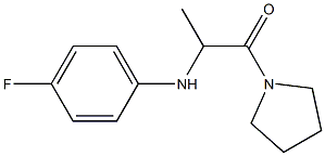 2-[(4-fluorophenyl)amino]-1-(pyrrolidin-1-yl)propan-1-one 구조식 이미지