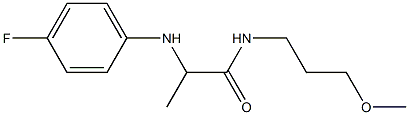 2-[(4-fluorophenyl)amino]-N-(3-methoxypropyl)propanamide Structure