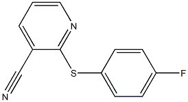 2-[(4-fluorophenyl)sulfanyl]pyridine-3-carbonitrile 구조식 이미지
