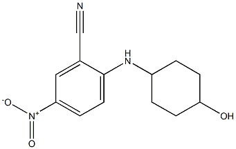 2-[(4-hydroxycyclohexyl)amino]-5-nitrobenzonitrile Structure