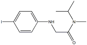 2-[(4-iodophenyl)amino]-N-methyl-N-(propan-2-yl)acetamide 구조식 이미지