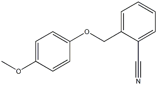 2-[(4-methoxyphenoxy)methyl]benzonitrile 구조식 이미지