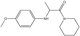 2-[(4-methoxyphenyl)amino]-1-(piperidin-1-yl)propan-1-one 구조식 이미지