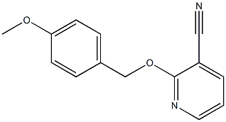 2-[(4-methoxyphenyl)methoxy]pyridine-3-carbonitrile Structure