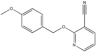 2-[(4-methoxyphenyl)methoxy]pyridine-3-carbonitrile 구조식 이미지