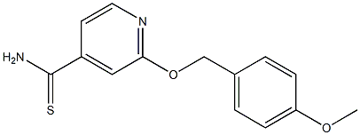 2-[(4-methoxyphenyl)methoxy]pyridine-4-carbothioamide Structure