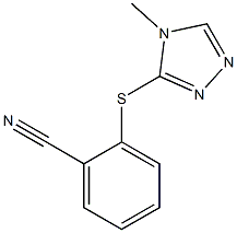 2-[(4-methyl-4H-1,2,4-triazol-3-yl)sulfanyl]benzonitrile 구조식 이미지