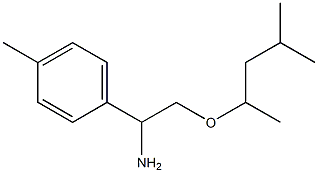 2-[(4-methylpentan-2-yl)oxy]-1-(4-methylphenyl)ethan-1-amine Structure