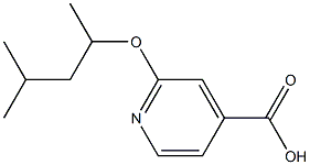 2-[(4-methylpentan-2-yl)oxy]pyridine-4-carboxylic acid Structure