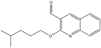 2-[(4-methylpentyl)oxy]quinoline-3-carbaldehyde Structure