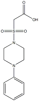2-[(4-phenylpiperazine-1-)sulfonyl]acetic acid 구조식 이미지