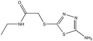 2-[(5-amino-1,3,4-thiadiazol-2-yl)sulfanyl]-N-ethylacetamide 구조식 이미지