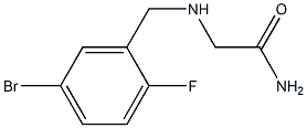 2-[(5-bromo-2-fluorobenzyl)amino]acetamide Structure