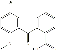 2-[(5-bromo-2-methoxyphenyl)carbonyl]benzoic acid 구조식 이미지