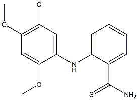 2-[(5-chloro-2,4-dimethoxyphenyl)amino]benzene-1-carbothioamide Structure