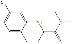 2-[(5-chloro-2-methylphenyl)amino]-N,N-dimethylpropanamide Structure